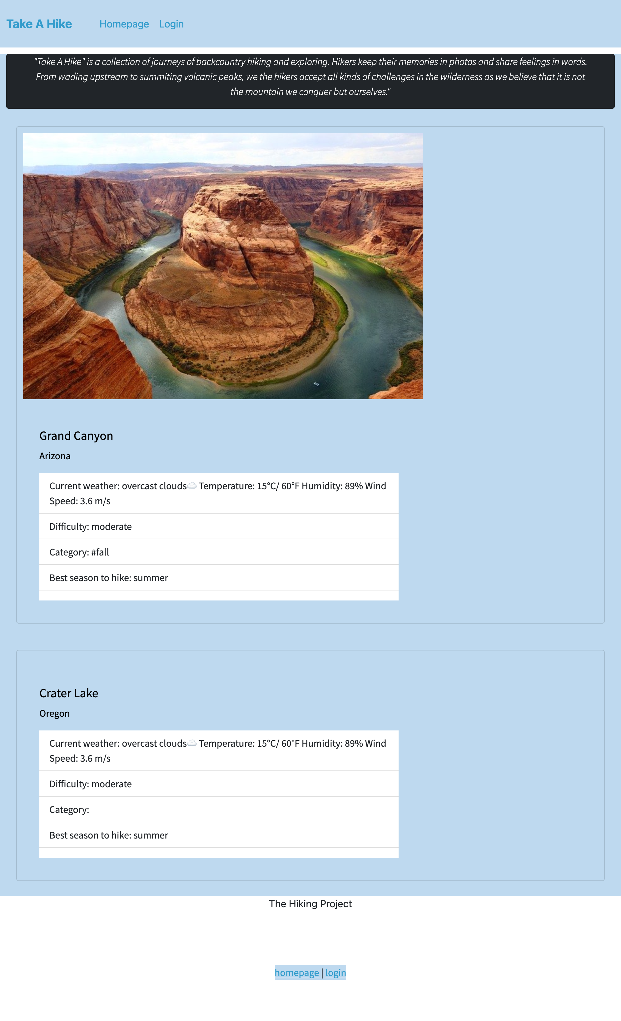 Take A Hike Image